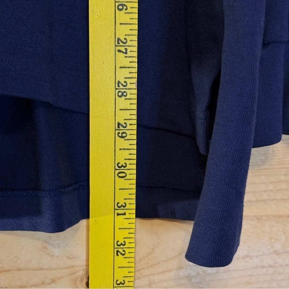 Polo Ralph Lauren Men Navy Blue Long Sleeve Cotton Polo Shirt Size Large